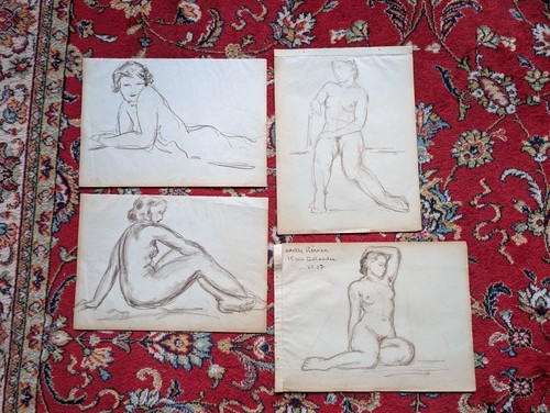 Lot dessins anciens etudes - 4,