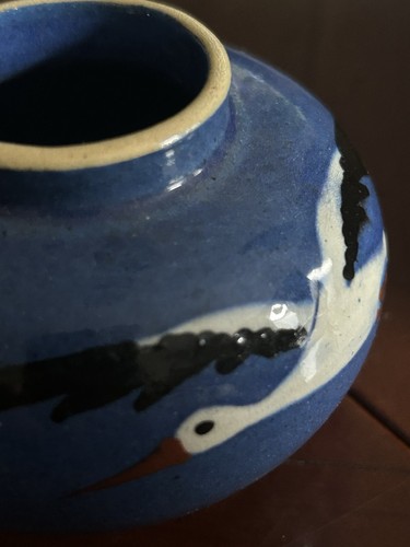Vase boule cigognes - vase,