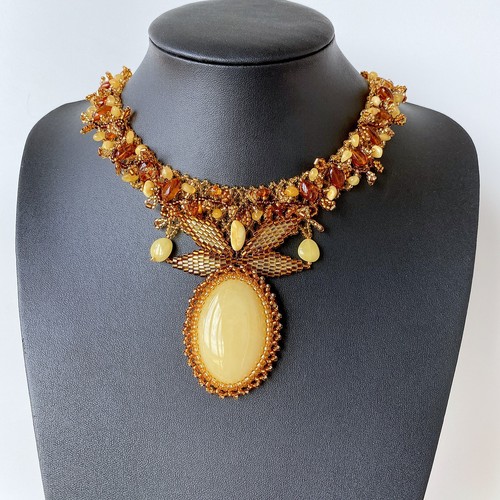 Collier cléopâtre ambre - collier,