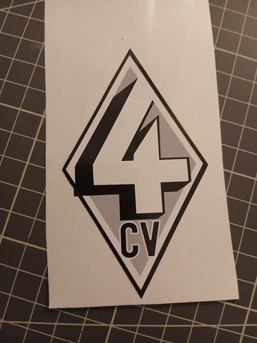 Autocollant renault 4cv - renault,