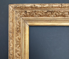 Cadre Bois Stuc Doré BARBIZON 70 x 51 x 7 cm Feuillure 55 x 36 cm