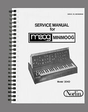 MANUEL D'ATELIER MOOG MINIMOOG 204D LIVRE DE SERVICE DE RÉPARATION D'ATELIER ...