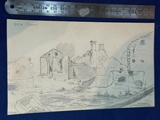 DESSIN MILITAIRE WW1 RUINES