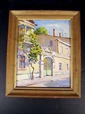 HST Ecole Russe XX Paysage d'Odessa datée 1992 signée Podobed Vyacheslav Подобед