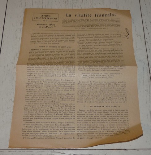 Lettre tous les francais - a,