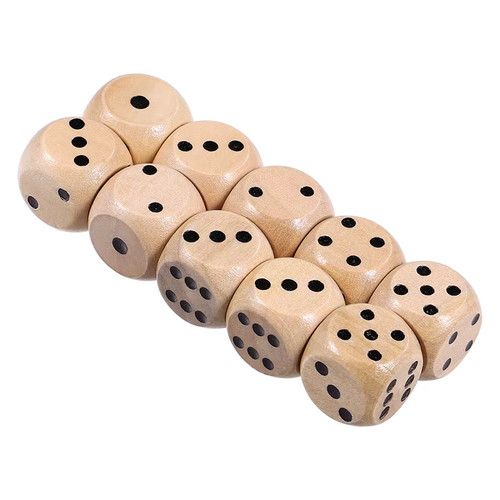Dés bois 16mm - 10,