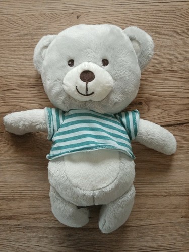 Doudou ours gris blanc - , pull