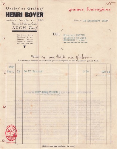Auch grainetier boyer 1939 - 32,