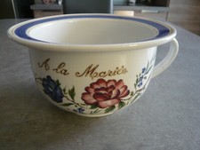   POT DE CHAMBRE DE LA MARIEE - Céramique DIGION- Hauteur 12 cm - Diamètre 21 cm