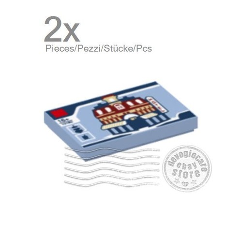 Lego 26603pb001 tile - 2x,