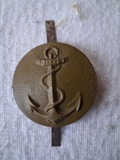 insigne rondache 1937 pour casque Adrian modèle 1926 Coloniale 1939-1940