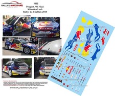 DECALS 1/18 REF 1632 PEUGEOT