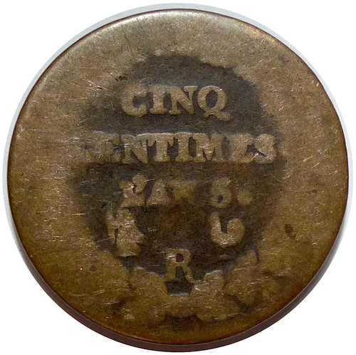 Centimes dupré 5 r - 5, l'an