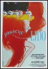 René GRUAU : La Nouvelle revue du Lido, affiche ancienne originale signée 1980