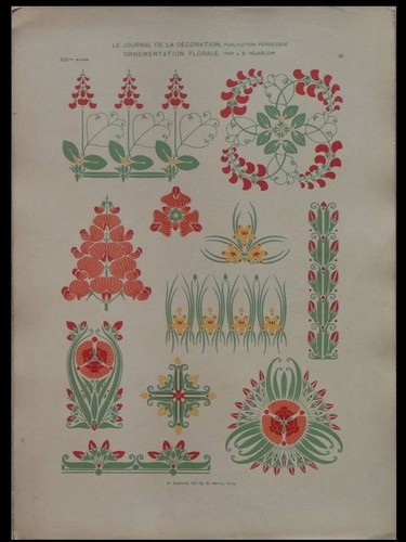 Ornementation florale art - ornementation,
