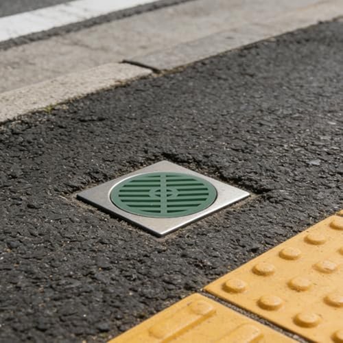 Grille vidange ronde verte - ronde,