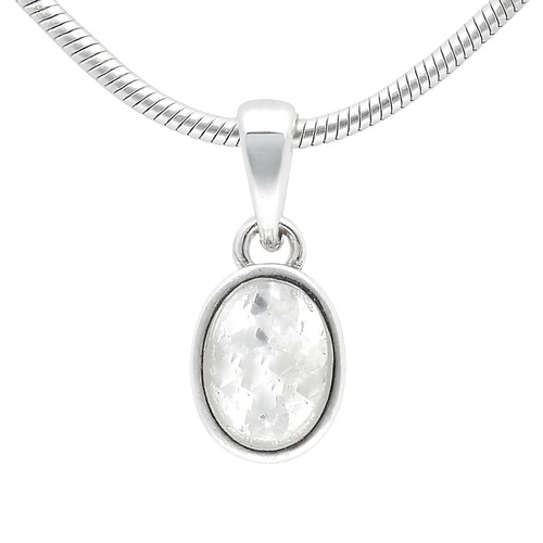 Pendentif cristal roche - en,