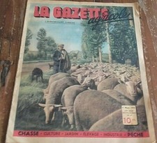 LA GAZETTE AGRICOLE N°14 / 09 MARS 1946 CHASSE CULTURE JARDIN ELEVAGE PECHE