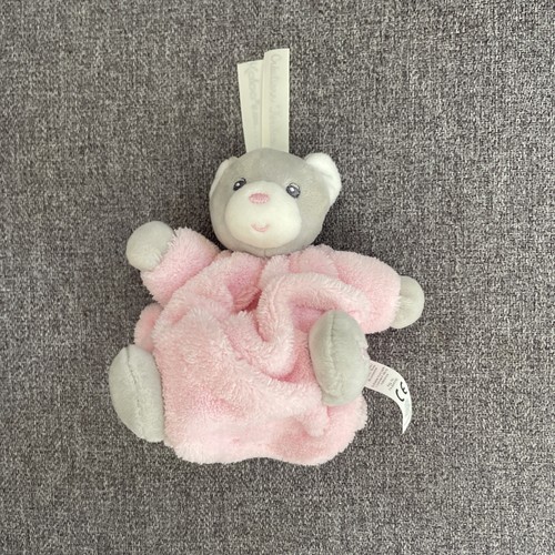 Doudou peluche ours - peluche, rose