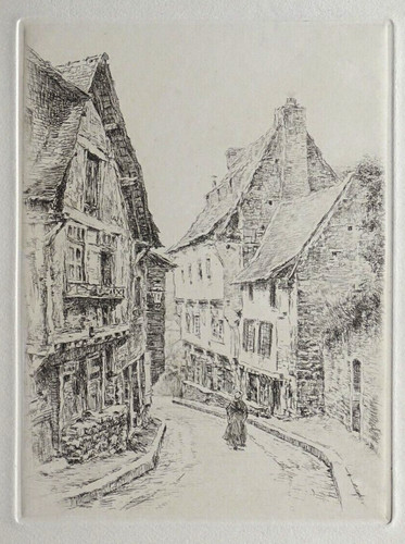 Bretagne gravure originale - bretagne,