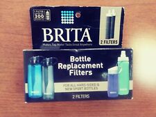 New Brita Water Bottle Replacement Filters Fits Hard-Sided & Sport 2 Pack