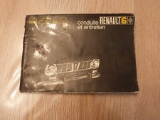 Renault 6 carnet d'entretien