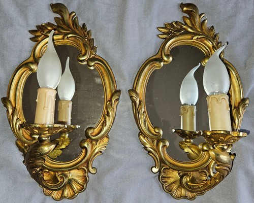 Paire appliques bronze - d'appliques,