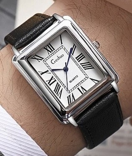 Montre rectangulaire quartz - rectangulaire, à
