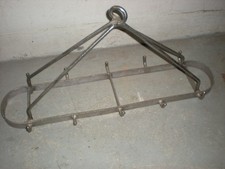 Anciens crochets barre de boucherie charcuterie suspension déco loft cuisine