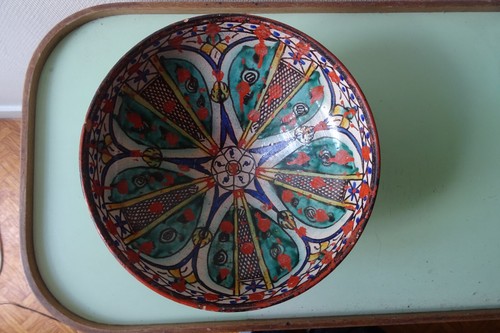 Plat marocain maroc céramique - plat,