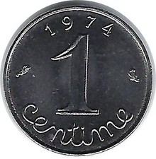 FRANCE 1 CENTIME EPI 1974