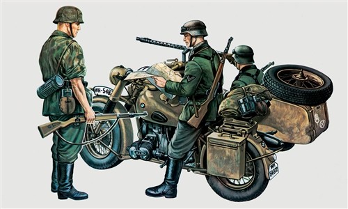 Italeri bmw with - with, side