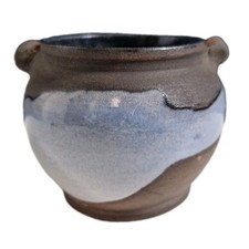 Pot Ou Vase En Terre Cuite Signé (Signature À Identifier) Collection Céramique