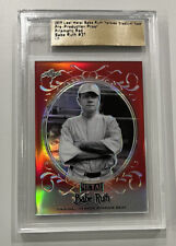 2019 Leaf Metal Babe Ruth Card 37 Yankee Pre Production 1/1 Prismatic Red