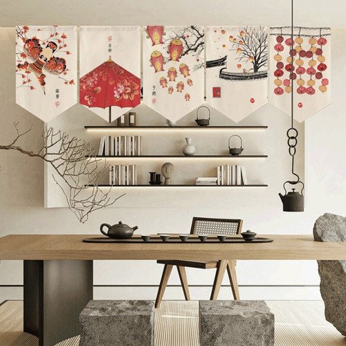 Style chinois noren rideau - chinois,