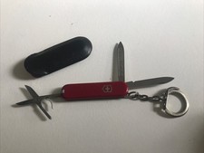 Véritable Couteau Suisse Victorinox Porte Clé Très Bon État Avec Étui