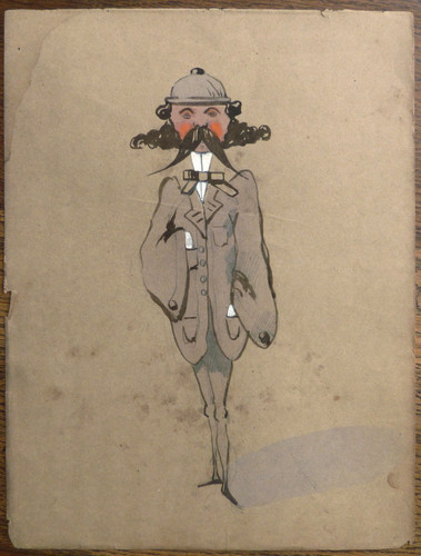 Dessin 19e siècle aquarelle - , +