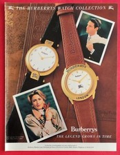 Publicité de presse: Horlogerie Montre BURBERRYS London   1989