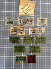 13 Anciennes pochettes fil et hameçons de pêche: Manufrance, Saint-Etienne