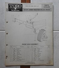 Catalogue De Pièces Du Tracteur À Tonte Toro Modèle 55055 8hp De 1971