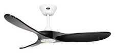 DC Ventilateur de plafond Télécommande ECO GENUINO Blanc mat & Noir 122 cm