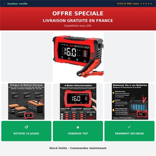 Htrc chargeur batterie - chargeur, voiture