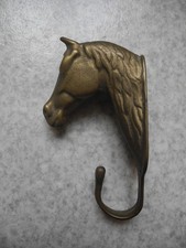 ancien patère laiton tête