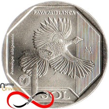 1 Sol Commémorative du Pérou 2018 UNC - Pénélope à Ailes Blanches