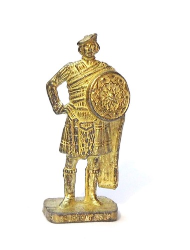 Figurine métal doré kinder - figurine,