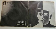 NICOLAS FROMENT Chansons 7" EP