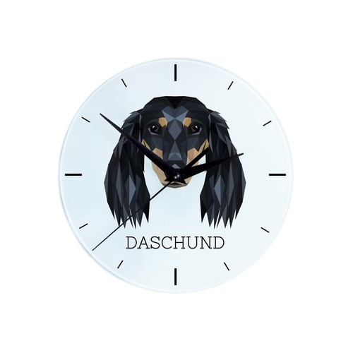 Teckel poil long horloge - long,