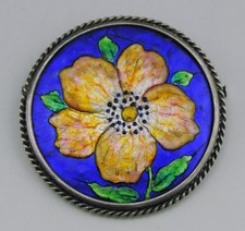 Broche ancienne émaux - ancienne, limoges