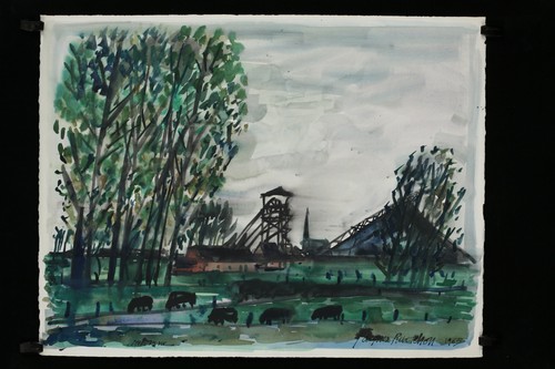 Lot aquarelles de - de,