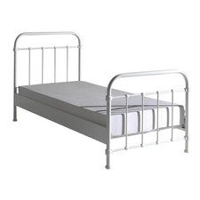 Lit Enfant Métal "New York" 90x200cm Blanc